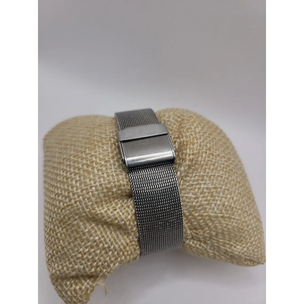 Skagen Denmark 16LGS Two Tone Quartz Watch Date Mesh Band 33.5mm